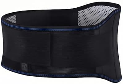 Self heating lumbar support strap suitable for both men and women - adjustable back support with thermal therapy, used to relieve lumbar discomfort, posture support (XL)