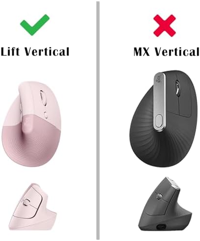 co2CREA Hard Case for Logitech Lift Vertical Ergonomic Mouse, Rose