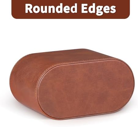 Pen Holder for Desk, Small Remote Control Holder, Brown