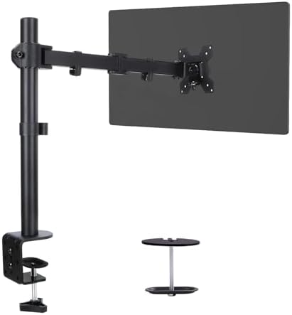 Single Monitor Arm Mount for 13-32 Inch Screen Up to 22lbs