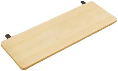 Desk Extender Tray, Punch-Free Clamp on 90° Foldable Keyboard Drawer Tray, Table Mount Armrest Shelf, Computer Elbow Arm Support (Wood Color, 27.6"*9.8"*0.5"/70cm*25cm*1.2cm)