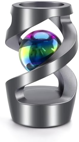 Kinetic Spinning Desk Toy, ADHD Fidget Desktop Ornament Gray