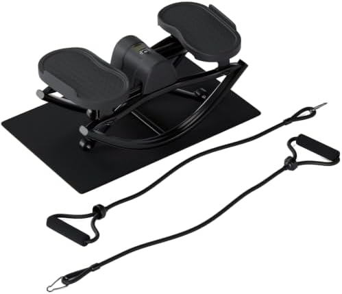 The Rock Stepper - Side to Side Rocking Stepper Machine for Home Workouts - Low Impact Indoor Cardio Leg Glute and Core Training - Quiet Compact Step Rocker Exercise Equipment