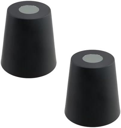 MY MIRONEY 2PCS Black Barrel Metal Lampshade, 5.04" Height
