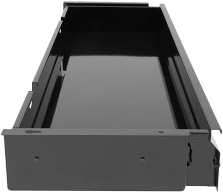 Xuthusman Under Desk Drawer, Under Desk Mounted Sliding Pull-Out Drawer Storage Organizer Space Saving Hidden Pull-Out Drawer for Office Home Desktop Accessories (Black)