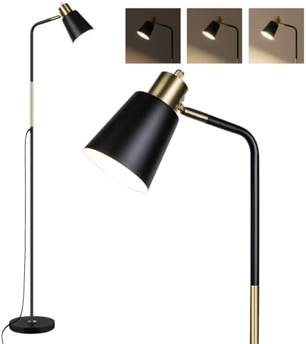 LALISU Floor Lamp Industrial Floor Lamps Reading Farmhouse Standing Lamp
