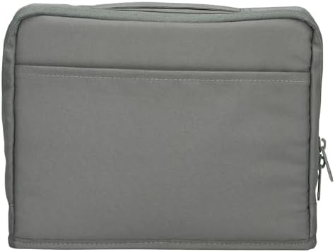 KOKUYO Pencil Case Pouch, Haco-Biz Standing Pen Pouch Bag, Foldable Stand up Pencil Holder Organizer, Large Capacity Portable Pencil Box for Office Supplies, Gray