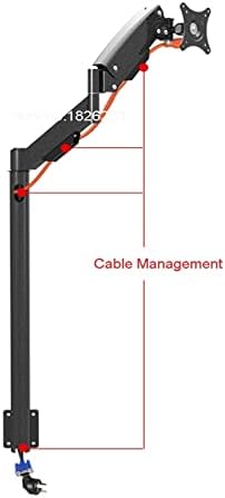 13"-27" LCD Monitor Floor Stand Sofa Side Fixed TV Mount Computer Monitor Holder Gas Spring Arm LD216A Loading 10kgs(LD216A Side Mount)