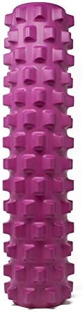 RumbleRoller Original Foam Roller Deep Tissue Massage Roller for Muscle Recovery (Midsize 22-Inch Pink)