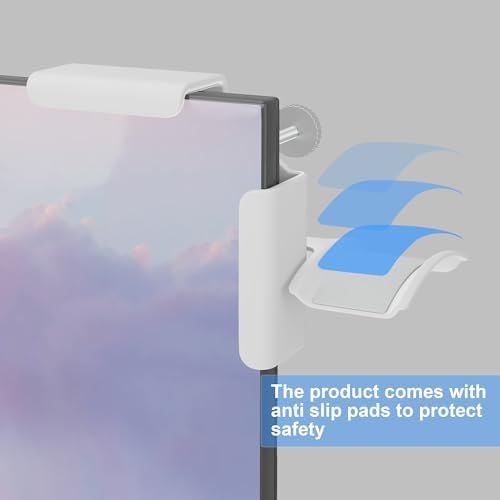 Headphone Holder for Screen (White)