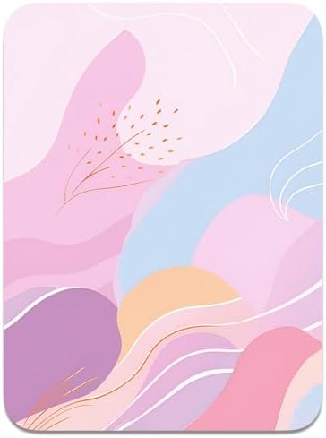 Small Mouse Pad, Mini Mouse Pad 6 x 8 Inch, Thick Rubber Waterproof Mouse Mat, Cute Mousepad for Women Men Wireless Mouse Laptops Home Office, Wave Pattern