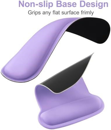 MOSISO Wrist Rest Support for Mouse Pad & Keyboard Set, Light Purple
