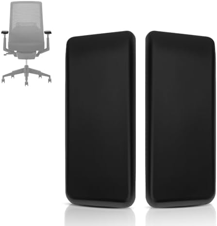 Arm Pads Caps Replacement for Haworth Very Office Chair (Black)
