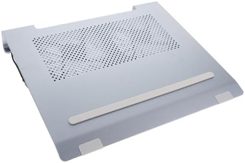 Laptop Cooling Pad for Laptops Under Aluminum Stand Led Fan Ergonomic Height Design for Improved Posture and Comfort Office