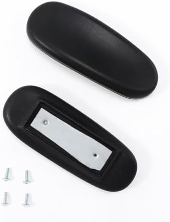Office Chair Arm Replacement,Gaming Chair Replacement Armrest Arm Pads Universal 4" Mounting Hole Parts(Set of 2) Black