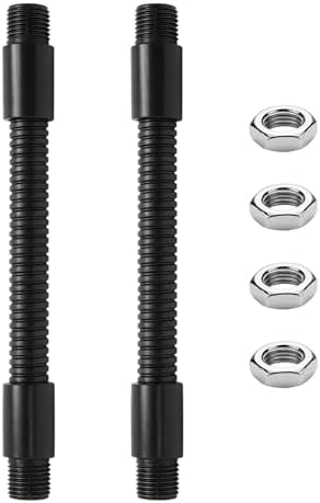 2PCS 7.8" Gooseneck Tubing Flexible 5/16" Male thread Alloy Steel Metal Arm Universal Bendable Extension Hose for DIY Lamps Microphone Stands Inspection Cameras