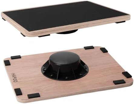 Wooden Wobble Board for Adults - Anti-Slip Balance Board for Stand-Desk Core Strength Therapy