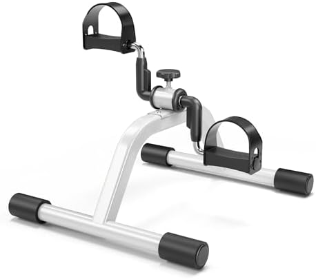 RYGEO Pedal Exerciser Mini Exercise Bike for Leg and Arm Recovery Exercise Lightweight and Portable Floor Bike