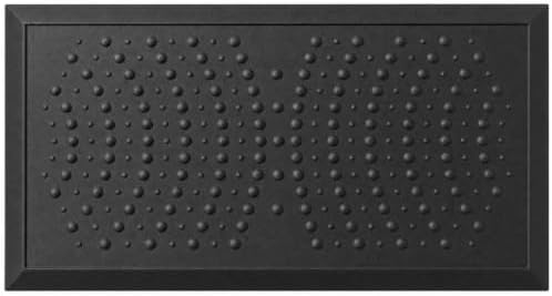 1" Extra Thick Anti Fatigue Kitchen Floor Mat Comfort Standing Mat 30'' x 20'', Office Standing Desk Mat, Kitchen Rug, Massage Points Comfort Mat, 140D PU Foam (Black)