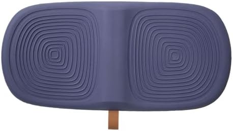 Ergonomic Wooden Balance Board, Anti-Fatigue Wobble Board, Anti-Slip Balance Board with PU Cushioned Top, Standing Desk Mats, Rocker Board, Office Accessories, Blue