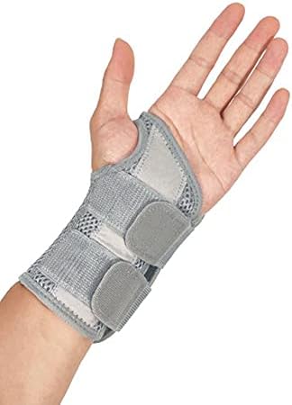 NuCamper Wrist Brace for Carpal Tunnel Night Wrist Support Right Hand Gray