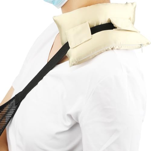 Satin Neck Pad Strap Cushion for Arm Sling Pillow Comfort Support Padding Rotator Cuff Replacemet Surgery Elbow Brace Carry Padded Cover Broken Wrist Hand Injury, Champagne