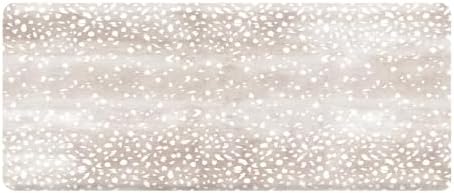 House of Noa Nama Standing Mat – Anti-Fatigue Kitchen Mats for Floor, Cushioned & Non-Slip Kitchen Comfort Mat for Standing, Thick Foam Anti-Fatigue Mat for Kitchen & Workspaces, Fawn Brown 30" x 72"