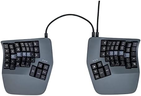 Kinesis Advantage360 Split Ergonomic Keyboard - USB-C | Mechanical Switches | Fully Programmable | Contoured Shape | Adjustable Tenting | PBT Keycaps