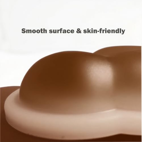 PU Gel Material Computer Keyboard Mouse Wrist Rest, Ergonomic Design, Relieving Typing Pain, Keyboard pad Supporting arm, Mouse pad Supporting Wrist, Anti-Skid PU Base, Office, Home, Games (Brown)