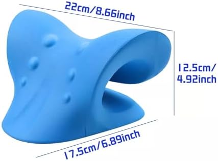Neck and Shoulder Relaxer, Cervical Traction Device for TMJ Pain Relief and Cervical Spine Alignment, Chiropractic Pillow Neck Stretcher