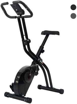ATIVAFIT 5-in-1 Foldable Exercise Bike for Home, Upright & Recumbent Indoor Bike with 16-Level Magnetic Resistance, Resistance Bands, Quiet Cardio, Adjustable Seat
