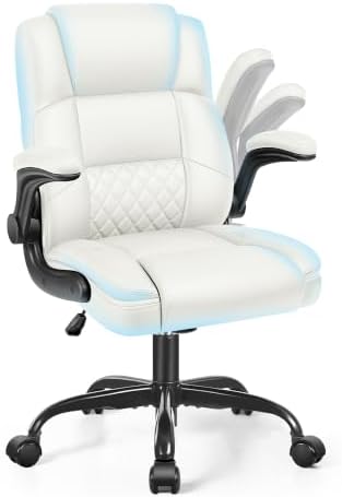 Office Desk Chair, Ergonomic Computer Chair with Flip-Up Arms