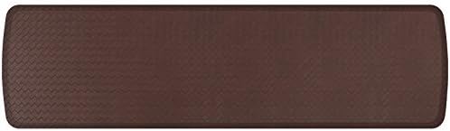 GelPro Elite Premier Gel & Foam Cushioned Anti-Fatigue Kitchen Floor Comfort Mat, Padded Stain-Resistant, Waterproof, Non-Slip Comfort Padded Desk/Office Mat, 20" x 72", Basketweave Truffle