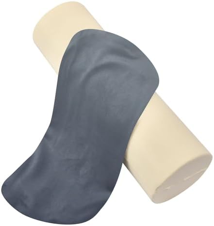 Decorative Bolster Pillow Neck Roll Pillows for Bed Round Pillows for Bed Round Cylinder Pillow Back Support Pillow Blue Grey Gradient