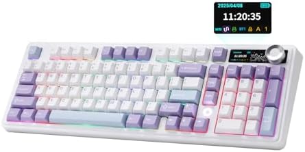 AJAZZ AK980 Wireless Mechanical Keyboard(Purple, Murad Switch)