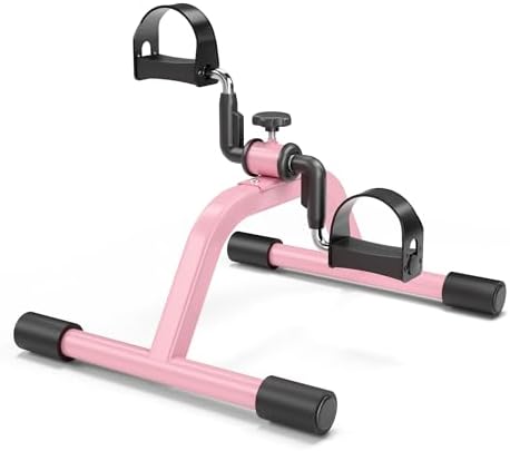 RYGEO Pedal Exerciser Mini Exercise Bike for Leg and Arm Recovery Exercise Lightweight and Portable Floor Bike