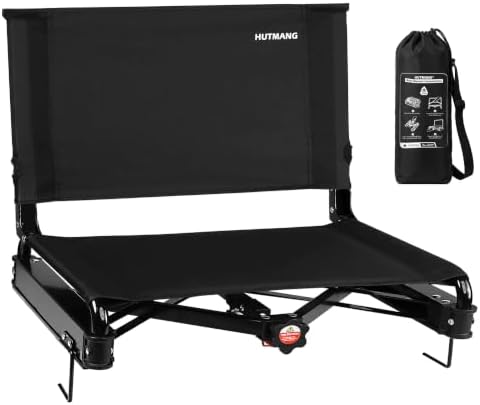 HUTMANG Swivel Backrest Stadium Seats,bleacher Chairs with Back and Cushion