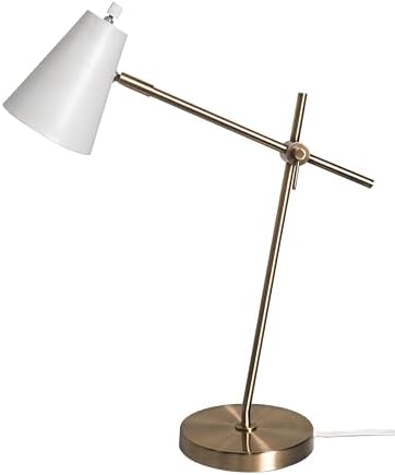 HarvestLand HaloBar White Mordern Desk Lamp, Reading Lamp for Home Office