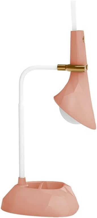 Portable Desk Lamp with Detachable Flashlight, 3 Color Temperature Modes, 1200mAh Battery, Stepless Dimming Brightness Memory - Ideal for Home Office Use (Pink)