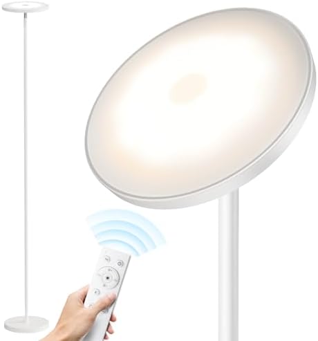 SUNMORY Floor Lamps for Living Room，LED Standing Lamp with Remote Control
