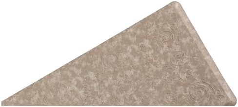 J&V TEXTILES Medallion Embossed Kitchen Mat Cushioned Anti Fatigue Floor Mat, Thick Non Slip Waterproof Kitchen Rugs and Mats, Standing Mat for Kitchen,Floor,Desk,Sink,Laundry, (Beige, 20" X 39")