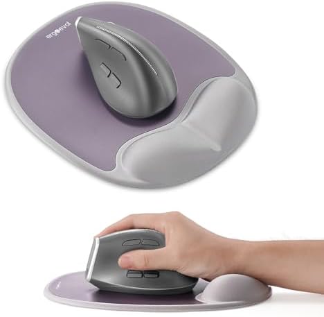 Memory Foam Mouse Pad with Wrist Rest for Vertical Mouse