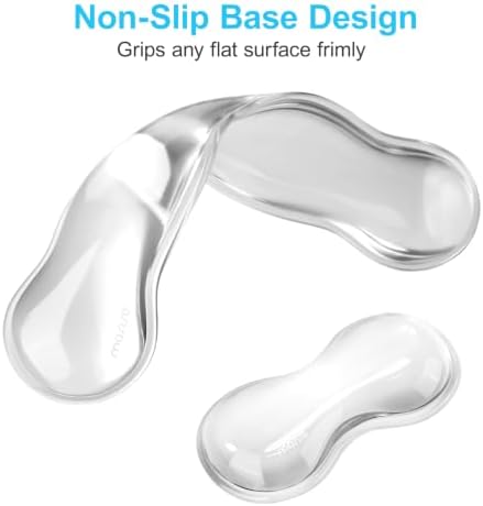 MOSISO Gel Wrist Rests for Keyboard and Mouse, Transparent