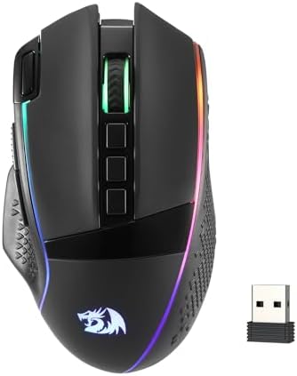 Redragon M991 3-Mode Wireless RGB Gaming Mouse 26000 DPI Remapping Keys