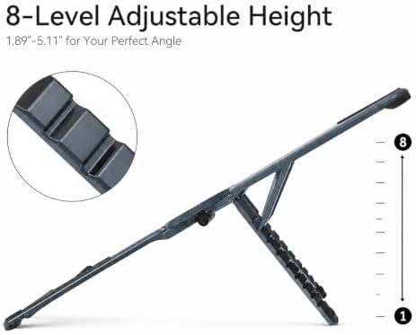 3-in-1 Portable Laptop Stand Magnetic Phone Holder Foldable Riser