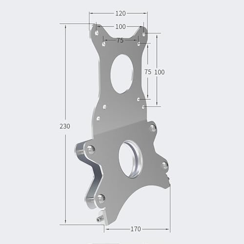 iMac VESA Mount Adapter Plate Bracket - 100mm/75mm Convertible for 21.5-inch, 24-inch & 27-inch iMac (Models Before 2021), 3mm Thick, No Drilling Required