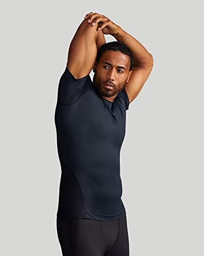 Tommie Copper Men's Lower Back Support Compression Shirts with Lower Back Pain Relief, Lower Back Support for Men