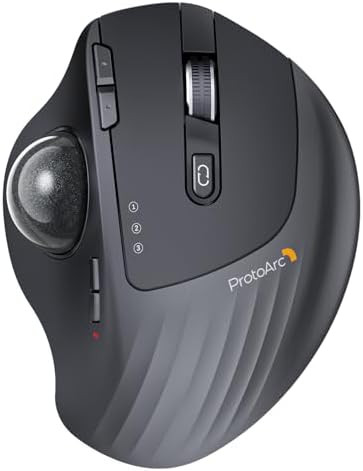 ProtoArc EK04 N Ergonomic Number Pad and EM01 NL Trackball Mouse