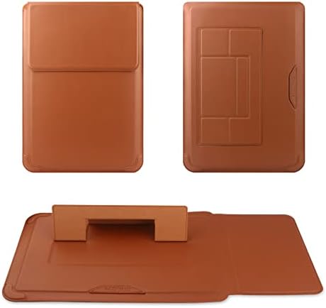 HoYiXi 15 16 Inch Laptop Sleeve Case Leather Bag for MacBook Pro 16 2021 & 2019/ASUS Vivobook 15/Huawei MateBook D15/HP 15.6" PC/MacBook Pro 15/Surface Laptop 3/Dell Inspiron 15/IdeaPad, Brown