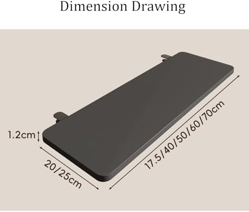 AWSAD Ergonomic Desk Extension Tray, Desk Extension Clamp On Desk Dxtender, Keyboard Extender for Desk, Keyboard Tray for Office Home Use(50x25cm)